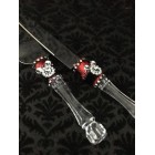 Cake Knife and Server Set Mickey & Minnie Silver Simulated Rhinestone Wedding Party Supplies